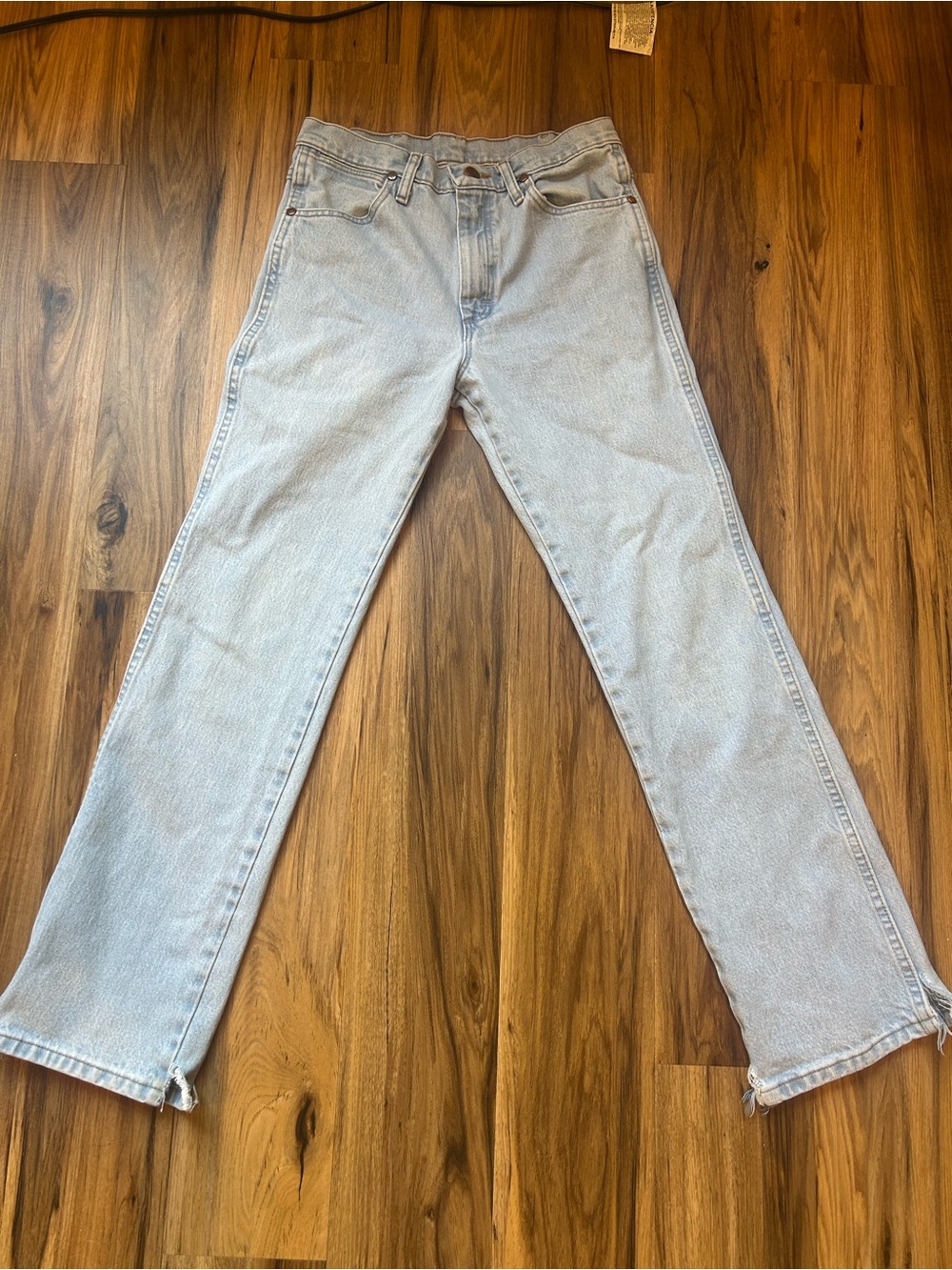 Wrangler Light Blue Men's Straight-Leg Jeans